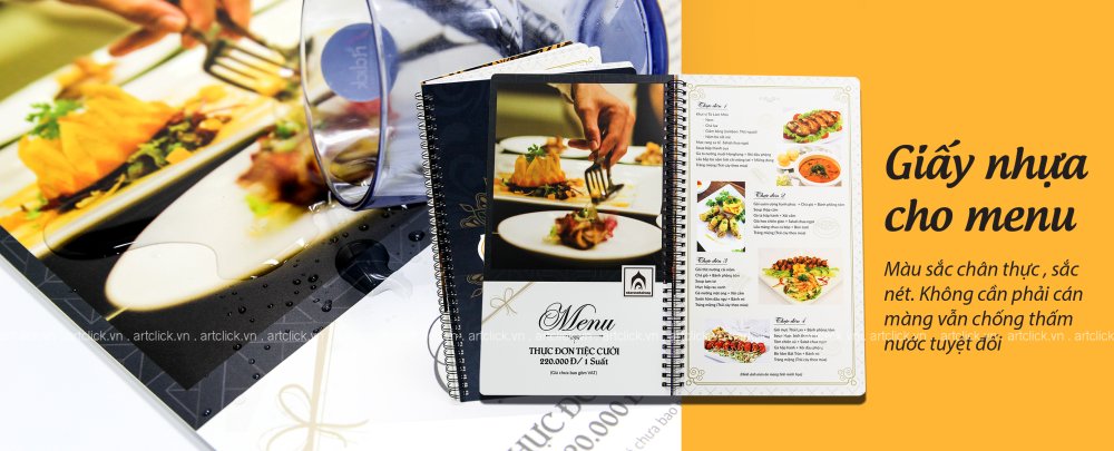 Các loại menu để bàn phổ biến và thông dụng nhất hiện nay | Artprint