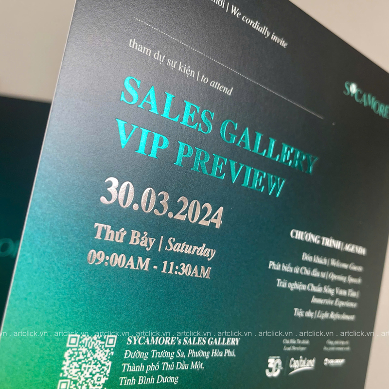 thiệp mời tham dự sự kiện