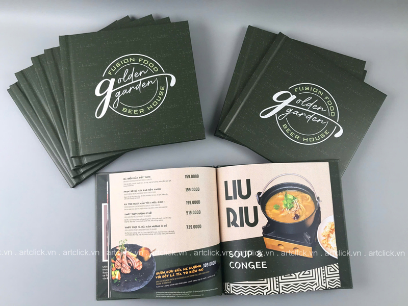 thiết kế menu nhà hàng