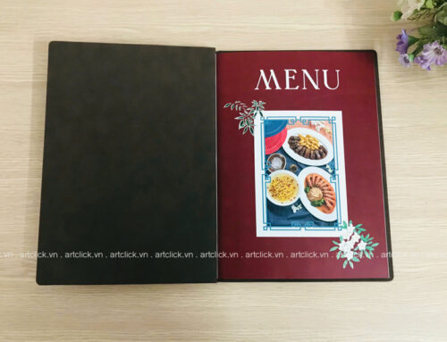 Menu Món Ăn Nhà Hàng Bìa Da – Ấn Tượng Sang Trọng Ngay Từ Lần Chạm Đầu