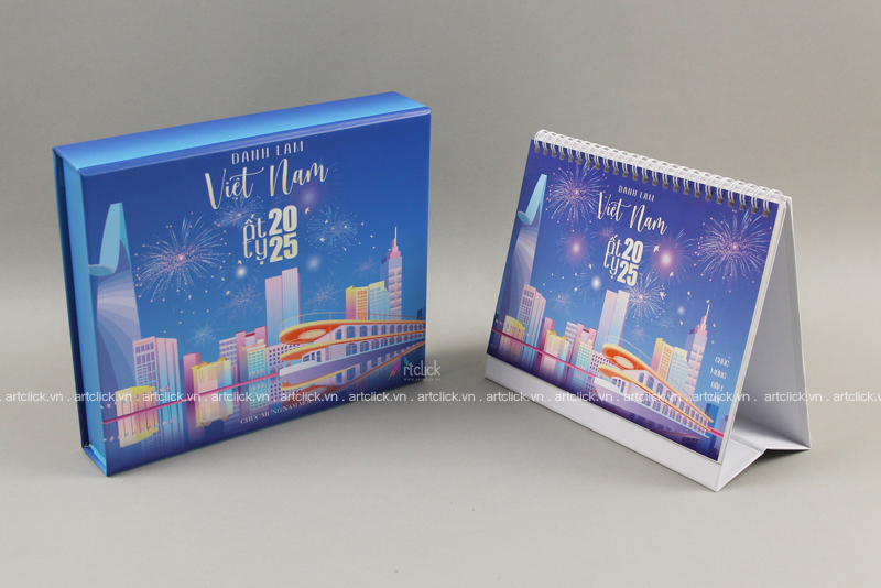 đặt in lịch để bàn