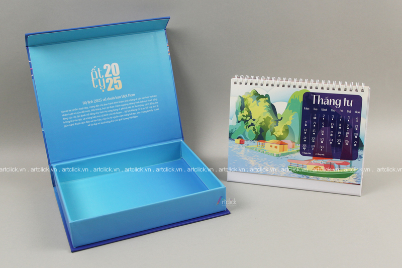 đặt in lịch để bàn