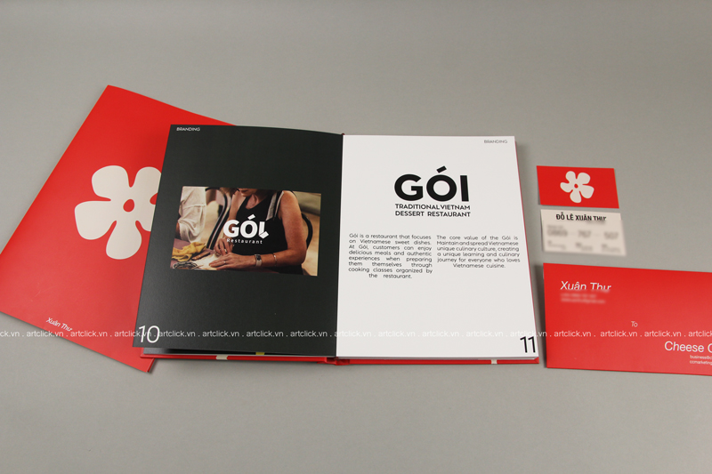 bộ nhận diện thương hiệu bao gồm