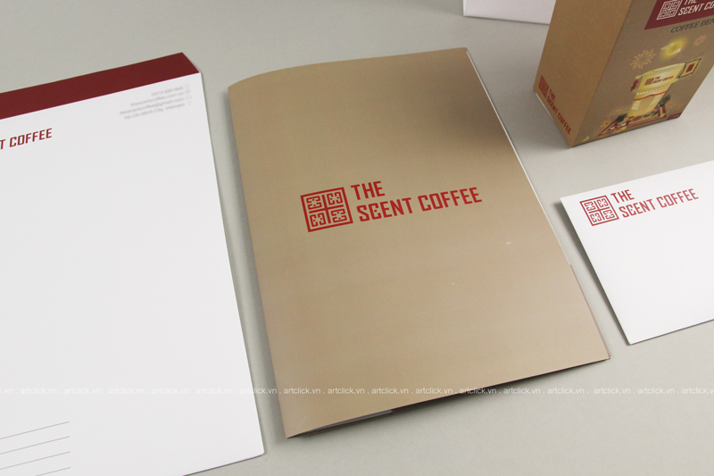 bộ nhận diện thương hiệu cafe