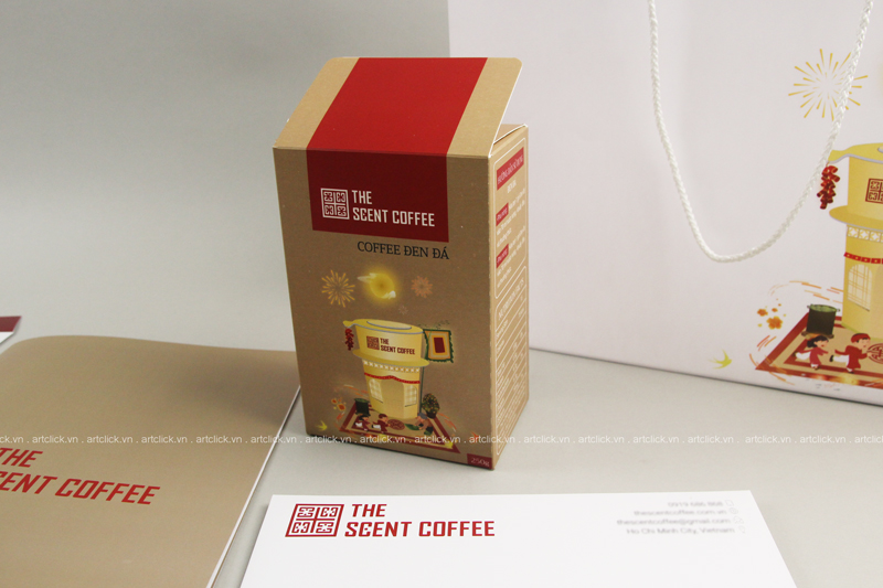 bộ nhận diện thương hiệu cafe