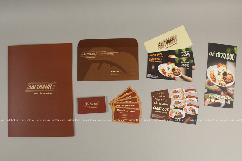 bộ nhận diện thương hiệu nhà hàng