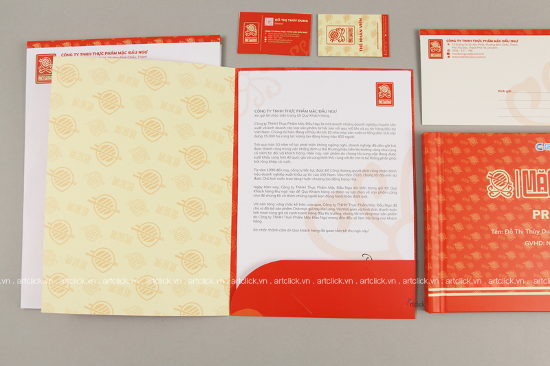 bộ nhận diện thương hiệu sản phẩm