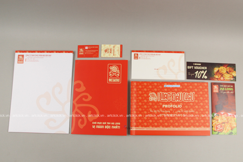 bộ nhận diện thương hiệu sản phẩm