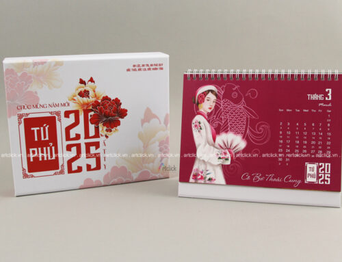 In ấn hộp đựng lịch: Bí quyết giúp đồ án đạt điểm tuyệt đối