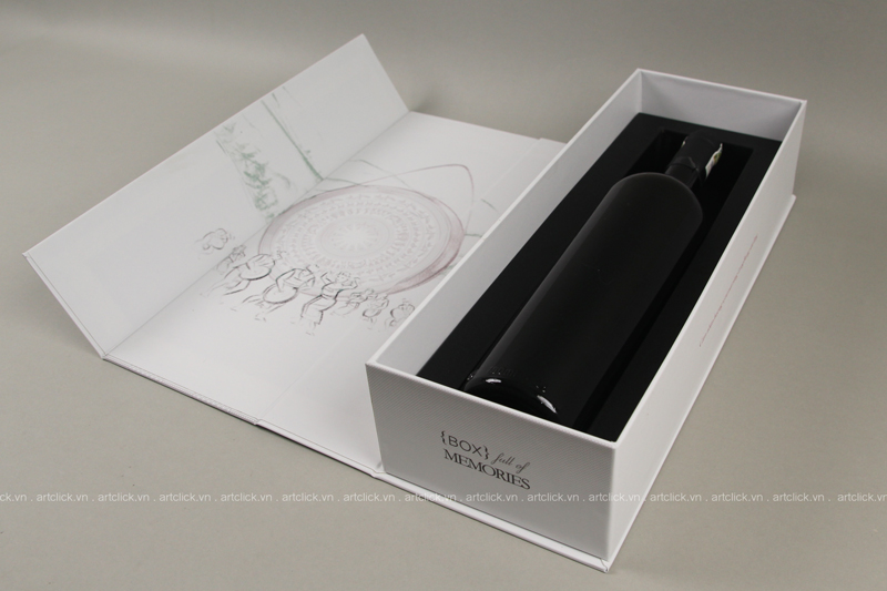 in hộp giấy đựng rượu