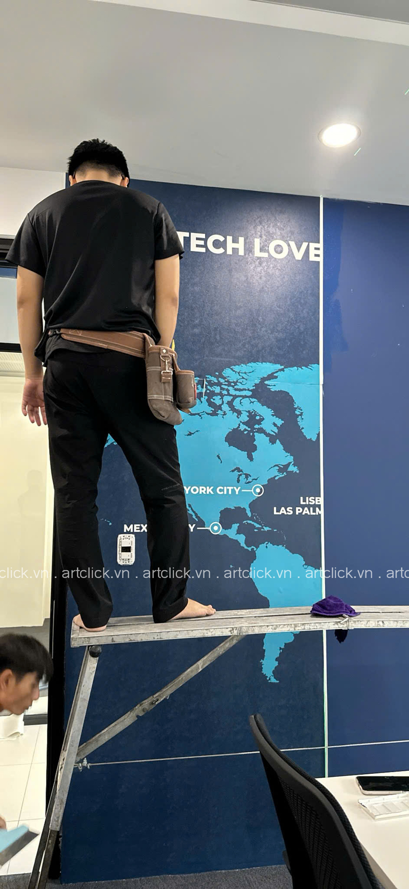 dịch vụ dán tường