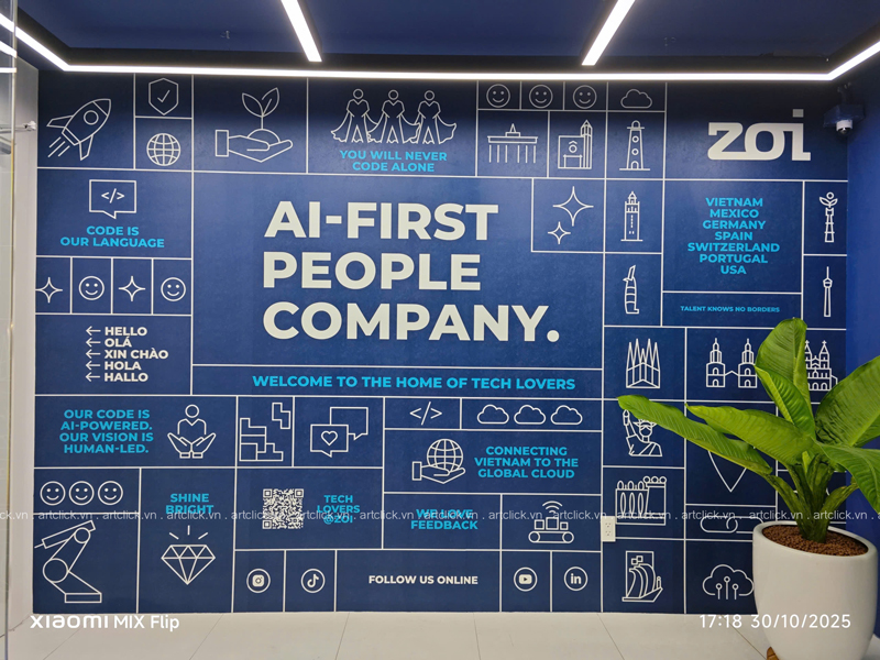 dịch vụ dán tường