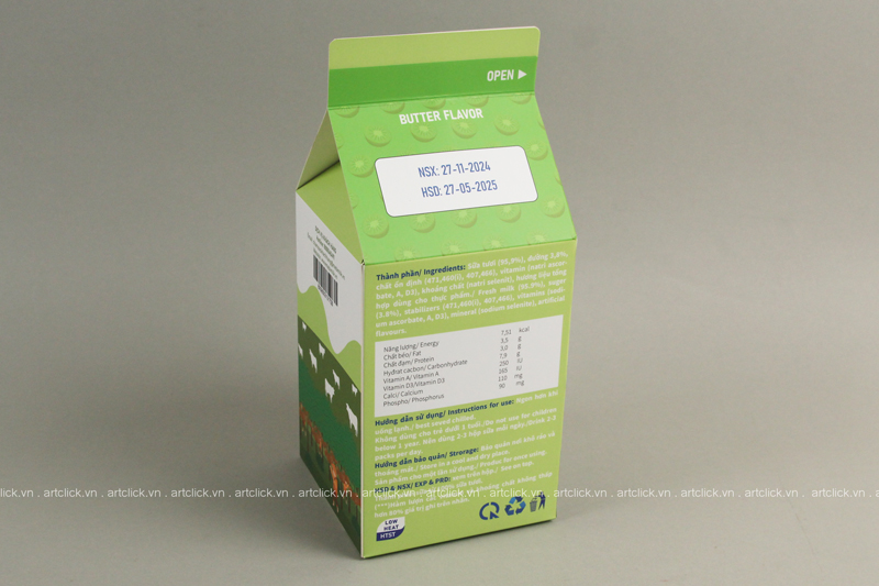 thiết kế bao bì hộp sữa
